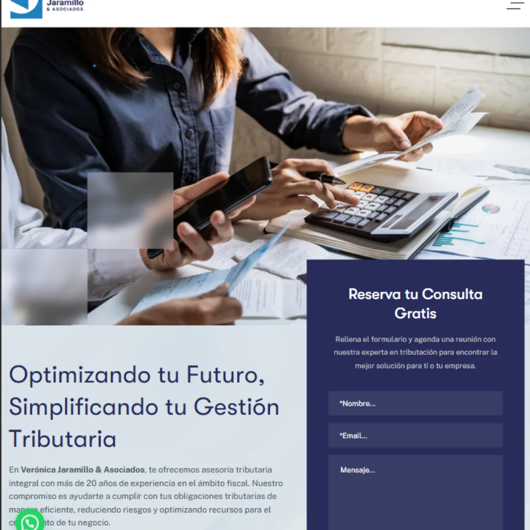 Captura de proyecto de gestión tributaria