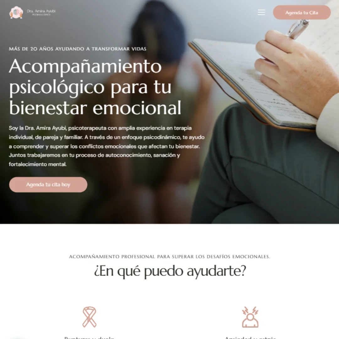Captura de proyecto de psicología